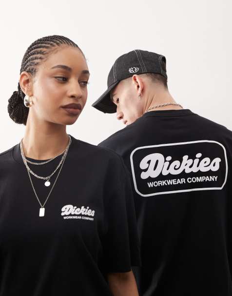 Dickies - Lewistown - T-shirt met logoprint op de achterkant in zwart - view 1