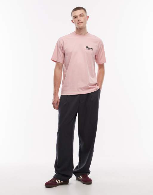Dickies - Lewistown - T-shirt rosa con stampa sul retro, 2 di 5