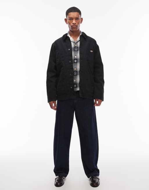 Dickies lined chore canvas jacket in black, 2 of 5