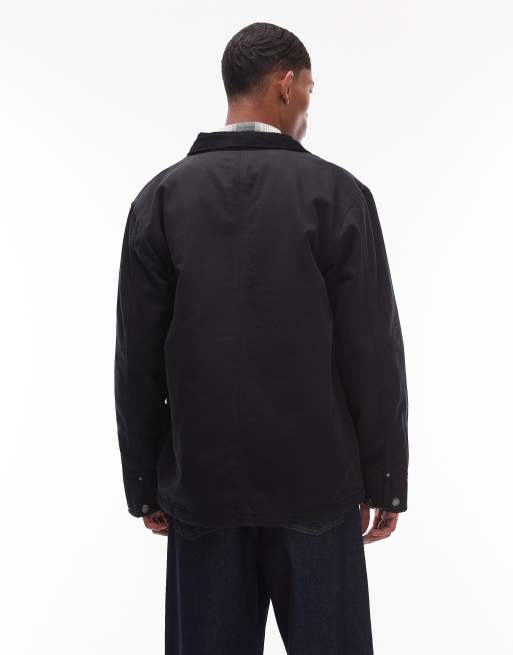 Dickies lined chore canvas jacket in black, 3 of 5