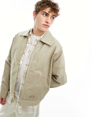 Lined Eisenhower jacket in beige-Green