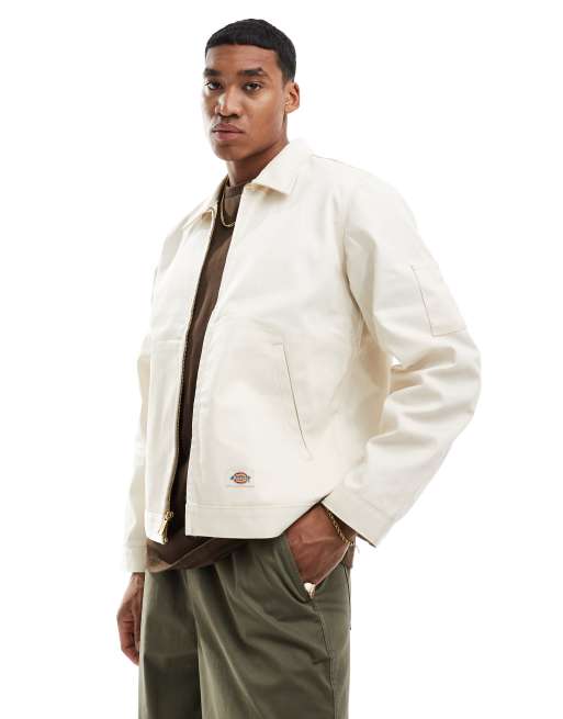 Dickies Lined Eisenhower jacket in beige | ASOS