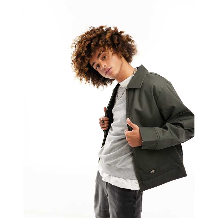 Dickies lined eisenhower jacket in olive green ASOS