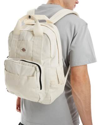 Dickies Dickies Lisbon back pack in off white - exclusive to ASOS