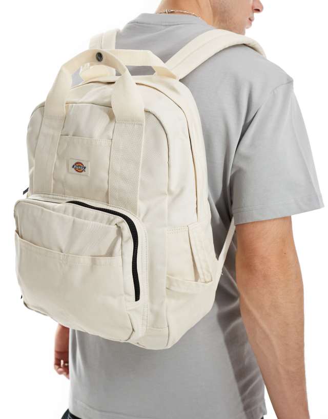 Dickies - lisbon back pack in off white- exclusive to asos