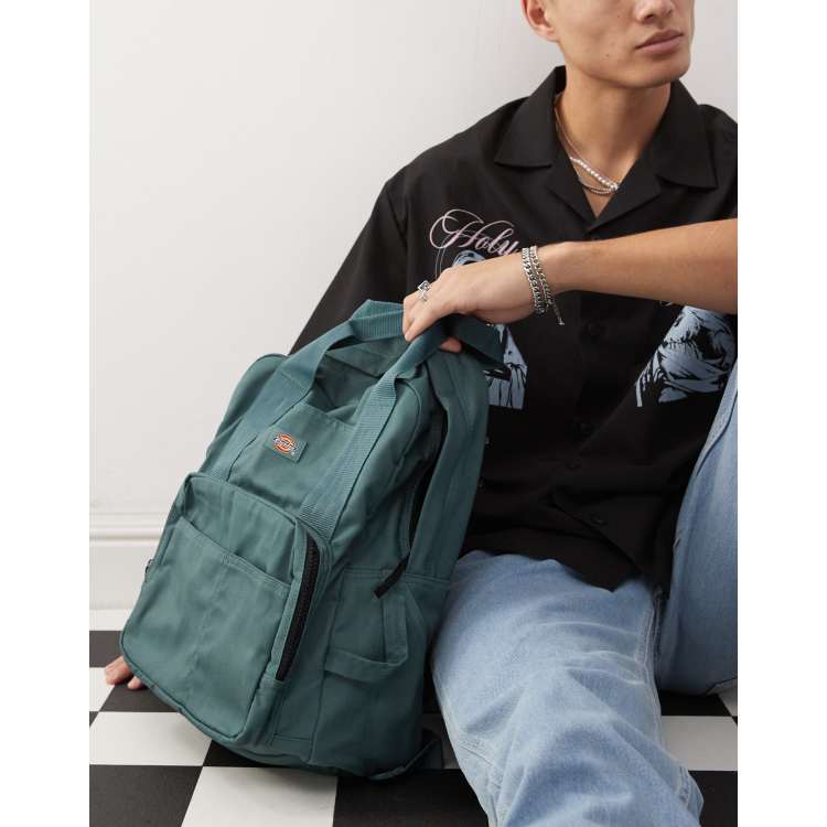 dickies grew backpack leather bototm DZ22A The sturdy polyester was designed to handle not only daily wear and tear but the stress caused by heavy weight Dickies Lisbon backpack in dark