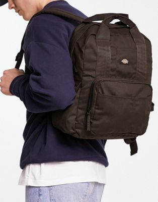 Dickies lisbon backpack in dark brown - ASOS Price Checker