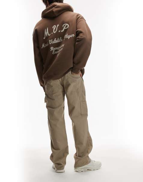 Dickies – Ljusbruna, tvättade snickarbyxor i kanvas - view 1
