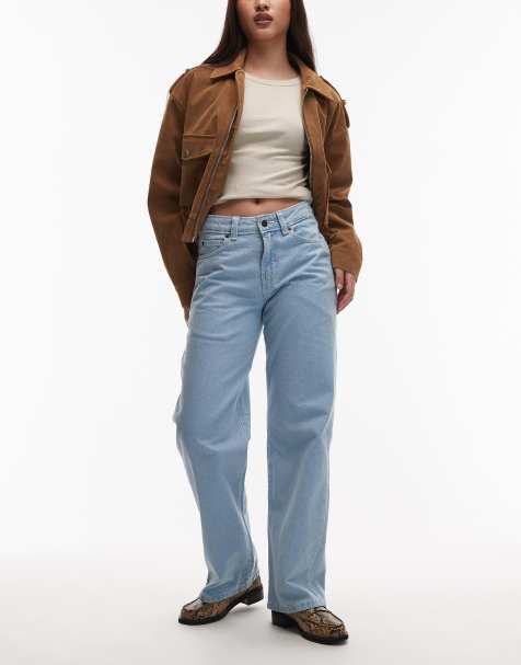 Dickies – – Lockere, gerade geschnittene Jeans in Vintage-Blau im Used-Look - view 1