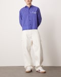 [Dickies] Dickies loose fit carpenter denim pants with contrast stitching in off white W30 L30 Off white