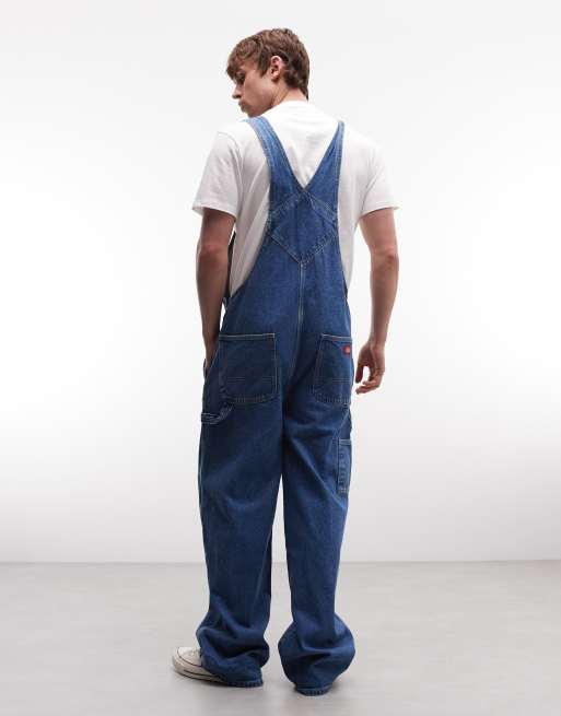 Dickies – Loose-Fit-Jeans-Latzhose in klassischem Blau, 5 von 5