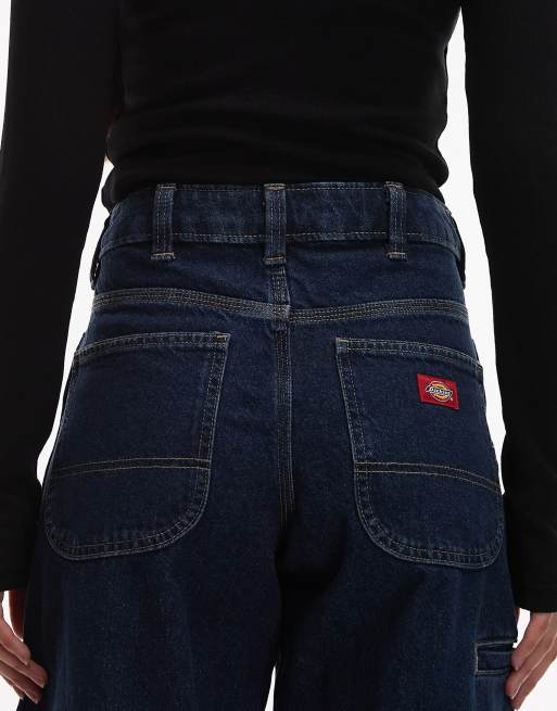 Dickies loose tapered work jeans in dark indigo, 5 of 5