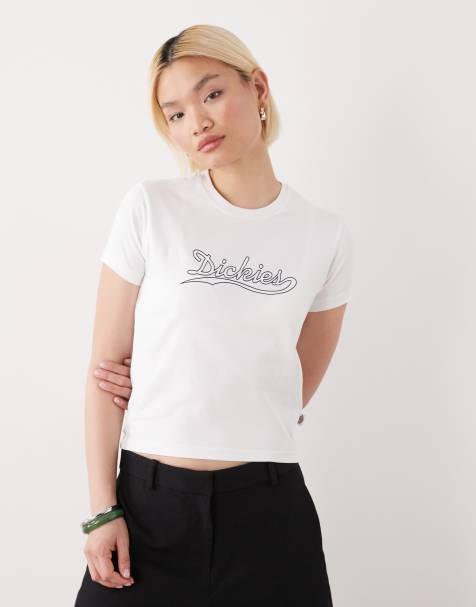Dickies – Loose Wave – T-Shirt in Weiß - view 1