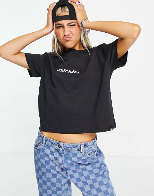 Dickies Loretto cropped t-shirt in black