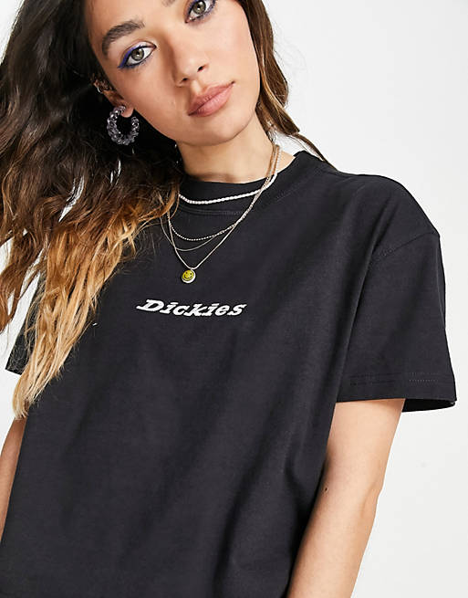 Dickies Loretto cropped t-shirt in black