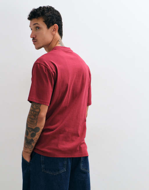 Dickies Loretto short sleeve t-shirt in burgundy, 5 of 5