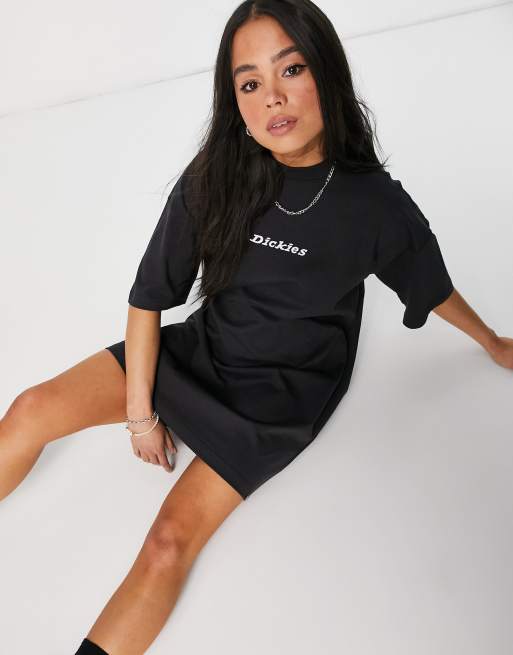 ディッキーズ Dickies 【 S/S Loretto W Tee Black Women 】 レディース Dickies Loretto t-shirt dress in black | ASOS