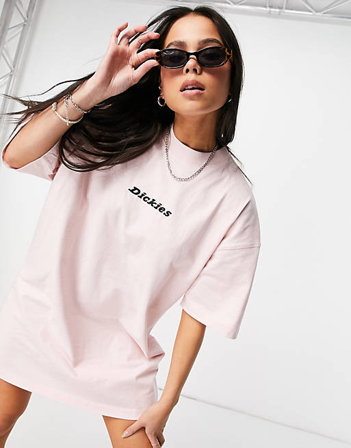 Dickies Loretto t-shirt dress in pink