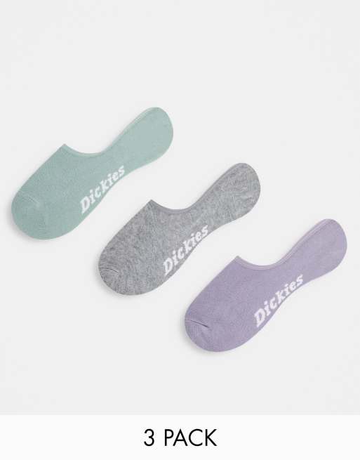 Dickies - Lot de 3 paires de chaussettes invisibles - Multicolore