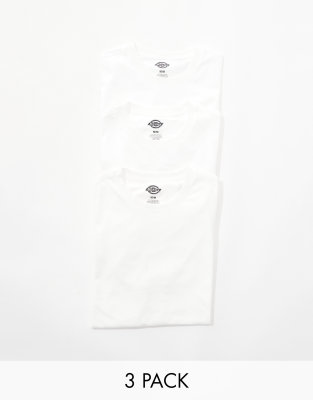 Dickies - Lot de 3 t-shirts - Blanc