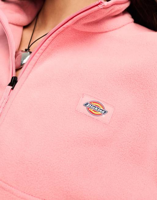 Dickies Louisburg 1/4 zip fleece sweatshirt in purple, 2 of 4