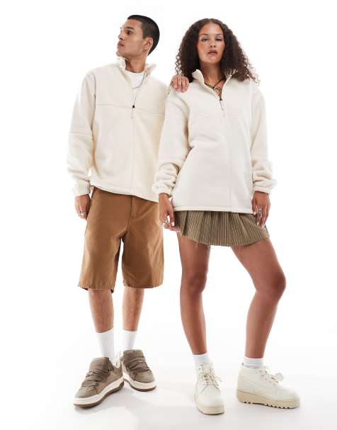 Dickies - Louisburg - Polaire à col zippé - Blanc cassé - view 1