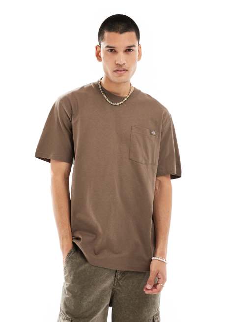 Dickies luray pocket t-shirt in brown | ASOS