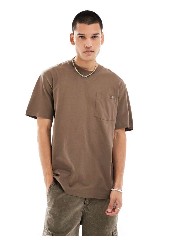 Dickies - luray pocket t-shirt in brown