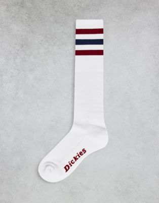 Dickies Lutak socks in white/red