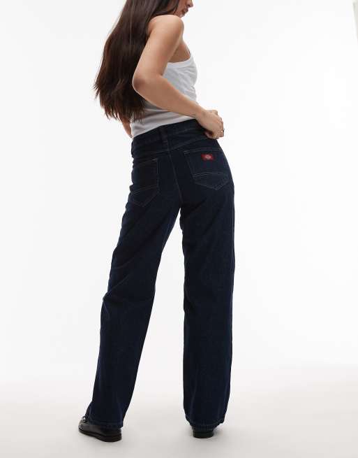 Dickies – – Luźne jeansy o prostym kroju w ciemnym odcieniu indygo, 3 z 5