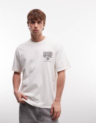 Lynndyl - T-Shirt in Wollweiß Weiß XS