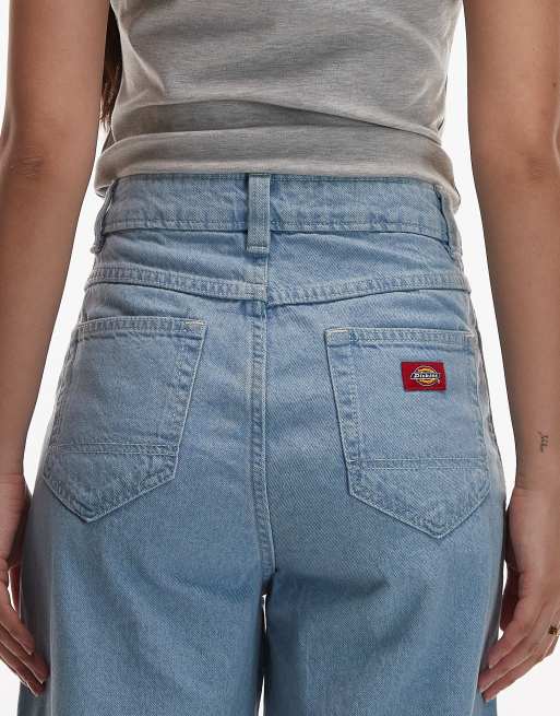 Dickies - Lyseblå posede jeans med vide ben, 5 af 5