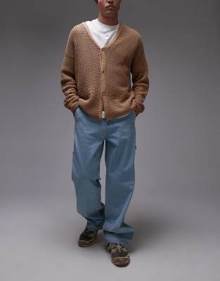 Dickies - Madison - Blå og falmede denimjeans med løstsiddende pasform - view 1