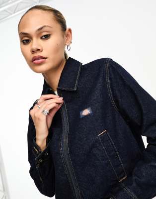 Dickies madison denim jacket in rinse wash blue