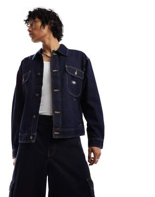 Dickies madison denim jacket in rinsed blue