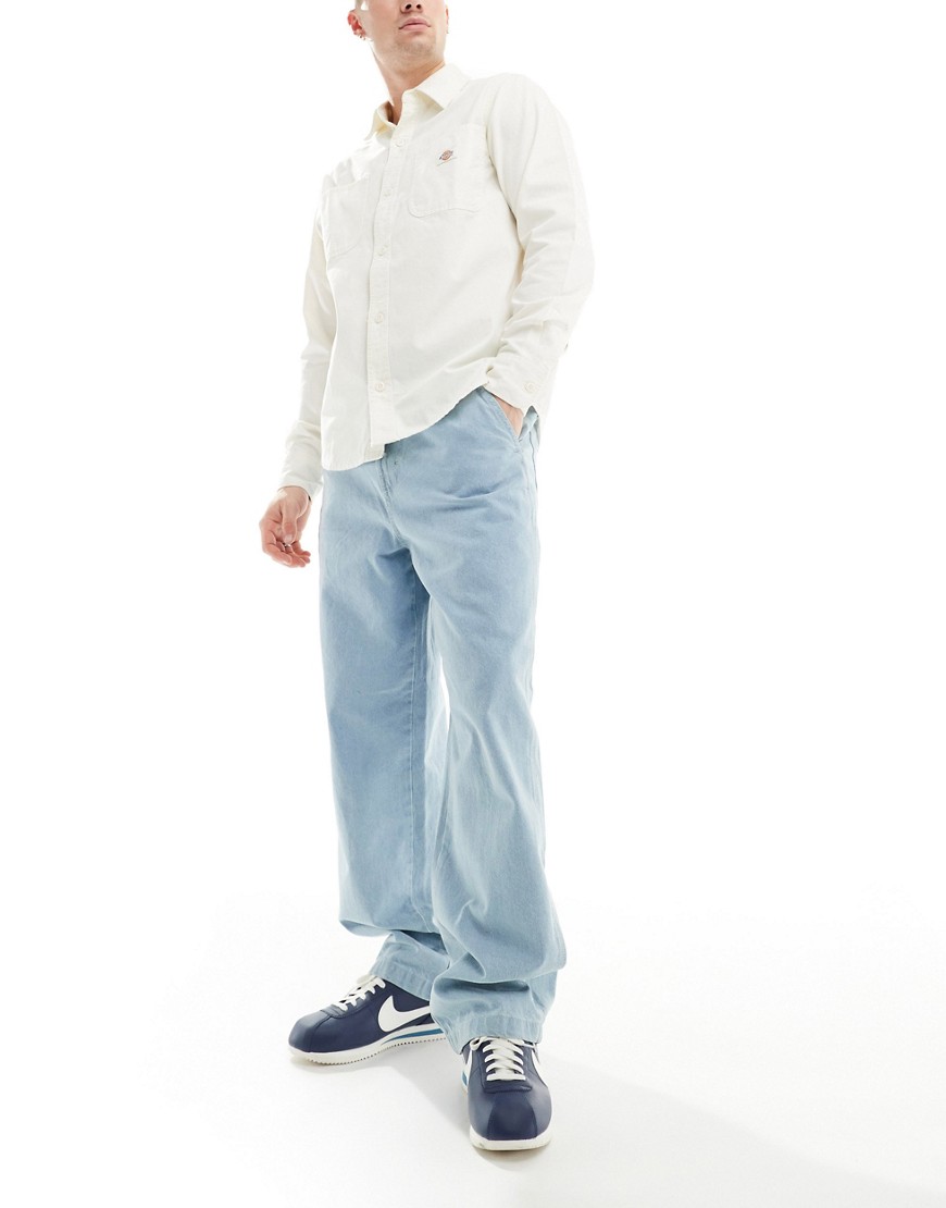 Dickies madison denim loose fit jeans in light blue