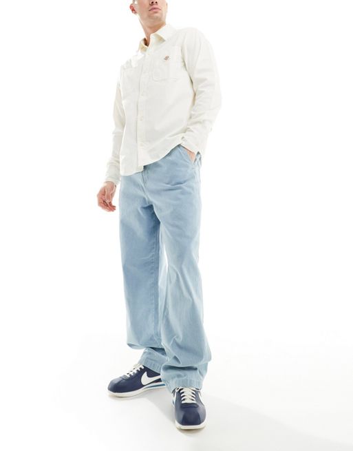 Dickies madison denim loose fit BAPE jeans in light blue