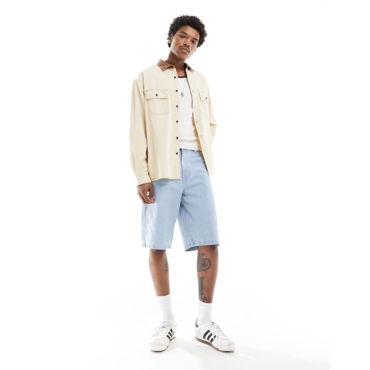 Dickies madison denim shorts in vintage light blue ASOS