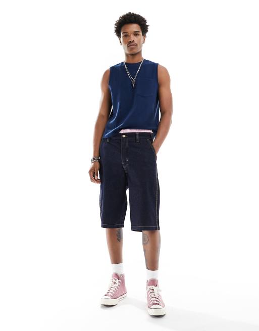 Dickies - Madison - Denimshorts i mørkeblå vask