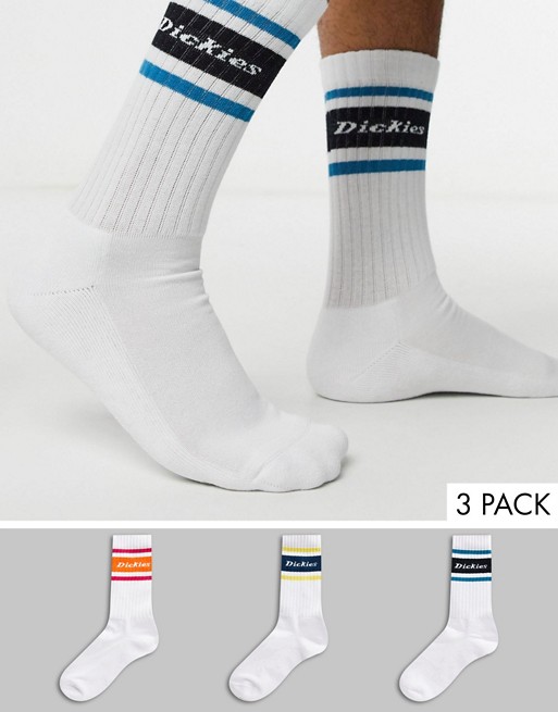 Dickies Madison Heights 3 pack sock with banding in multi