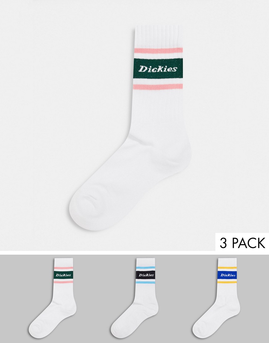 Dickies - Madison heights - Hvide og flerfarvede sokker-Multifarvet