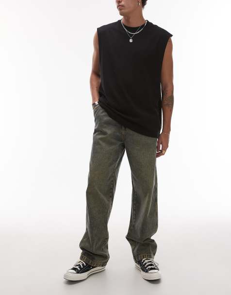 Dickies - Madison - Jeans larghi color indaco con sfumatura gialla - view 1