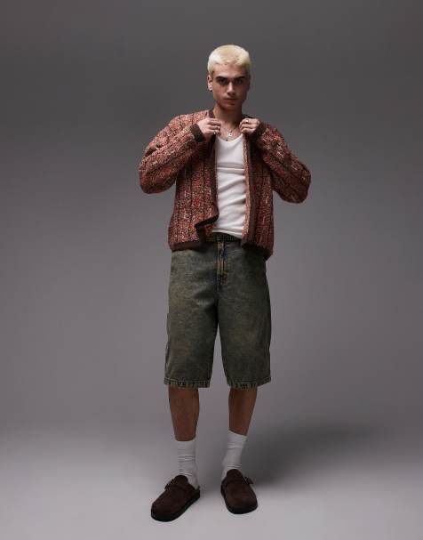 Dickies Madison loose fit denim shorts in indigo with yellow fade - view 1