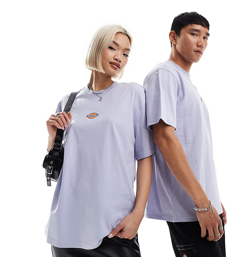 Dickies maple valley central logo short sleeve t-shirt in lilac- exclusive to asos-Purple