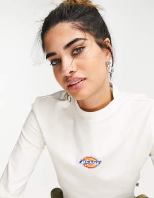 Dickies Maple Valley long sleeve t-shirt in white-Neutral