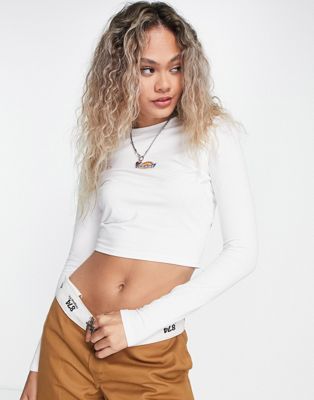Dickies - Maple Valley - T-shirt à manches longues - Blanc | ASOS