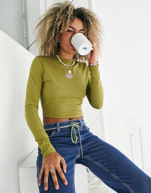 Dickies - Maple Valley - T-shirt a maniche lunghe verde