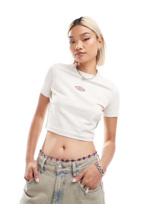 Dickies - Maple Valley - T-shirt corta color bianco sporco