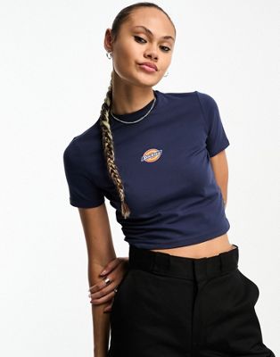 Dickies maple valley central logo baby t-shirt in navy - ASOS Price Checker