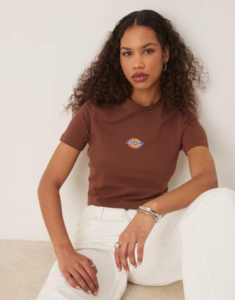 Dickies - Maple Valley - T-shirt effet rétréci - Marron cappuccino - view 1